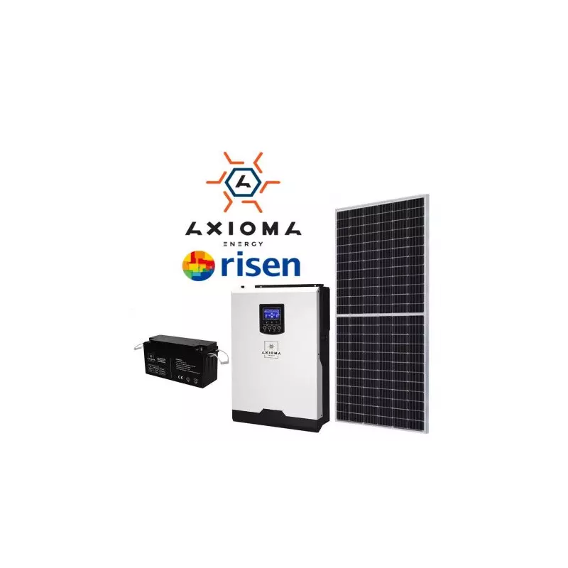 Автономна сонячна електростанція 3 кВт із МРРТ контролером (Risen+Axioma Energy)