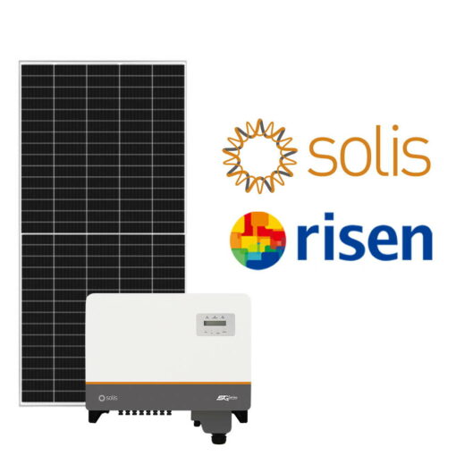 Сетевая солнечная электростанция 25 кВт (Solis+Risen)