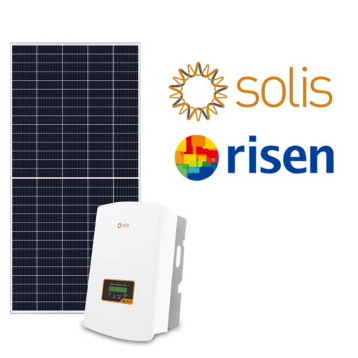 Сетевая солнечная электростанция 5 кВт (Solis+Risen)
