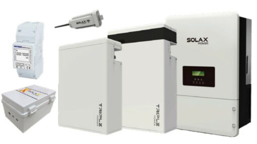 Гибридная солнечная электростанция 5 кВт АКБ 10 (Solax+Risen)