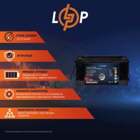 LogicPower LiFePO4 для ИБП 24V (25,6V) - 90 Ah (2304Wh) (BMS 80A)