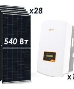 Комплектація мережевої СЕС 10 кВт "Стандарт" (Solis + JA Solar)